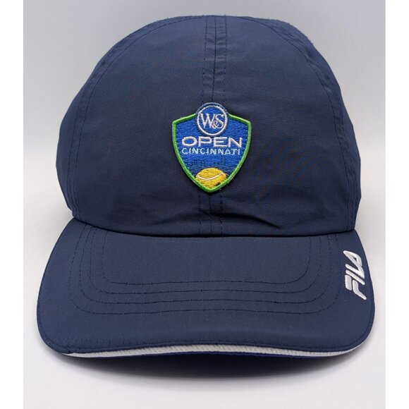 Western & Southern Open Cincinnati Blue Fila Tennis Hat Cap Strap Back Light W&S - Picture 2 of 6